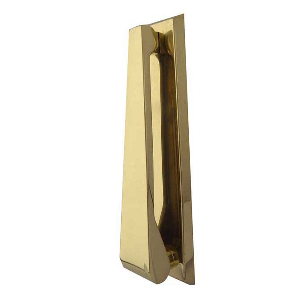 Dart Contemporary Door Knocker (157mm) - Polished Brass